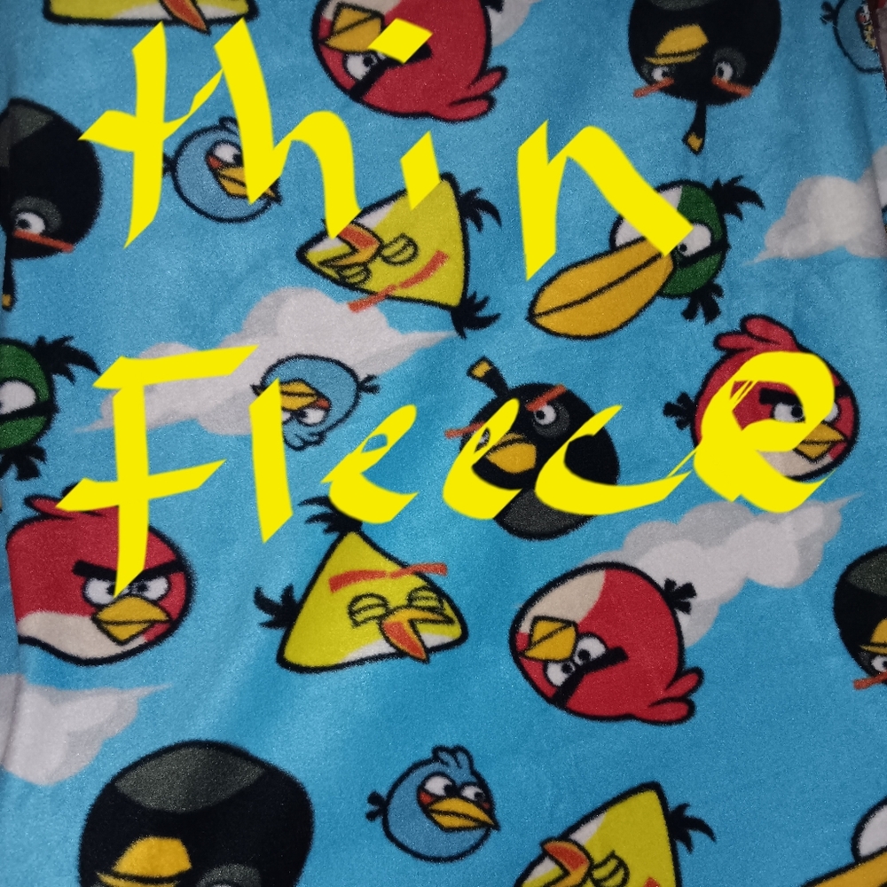 Thin fleece Angry Birds Throw Blanket